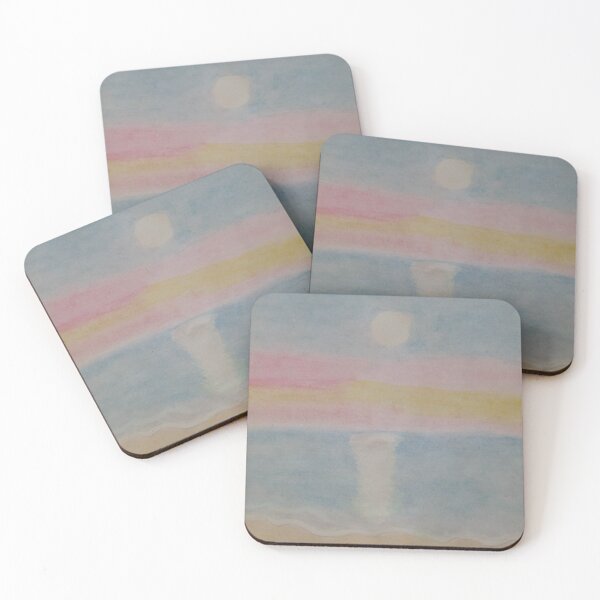 Item preview, Watercolor sunset on the lake designed and sold by NaturaFotos.