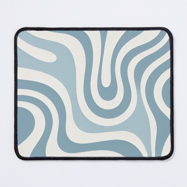 Item preview, Retro Modern Groovy Fluid Wavy Pattern Light Blue designed and sold by Prints and Lifestyle.