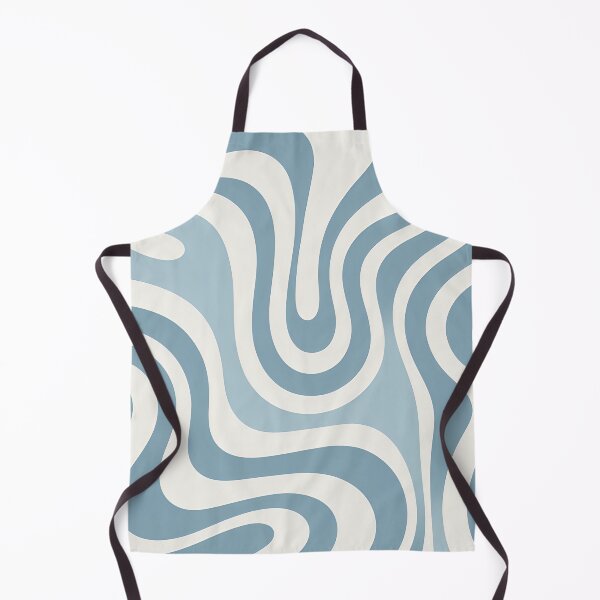 Item preview, Retro Modern Groovy Fluid Wavy Pattern  Light Blue designed and sold by Prints and Lifestyle.