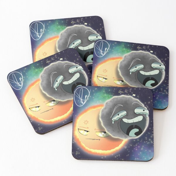 Item preview, Cosmic Comedy and Solar Scowl designed and sold by Fluffmanjams.
