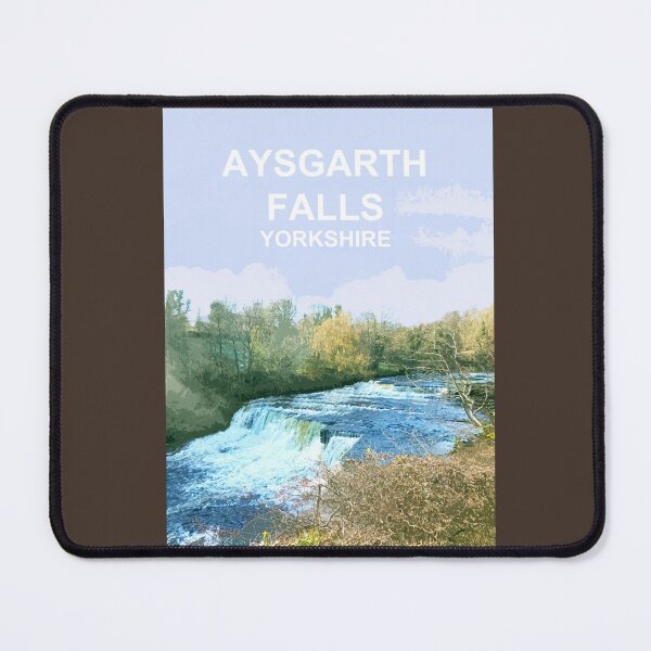 Item preview, Aysgarth Falls Yorkshire Travel location poster designed and sold by BarbaraGlebska.