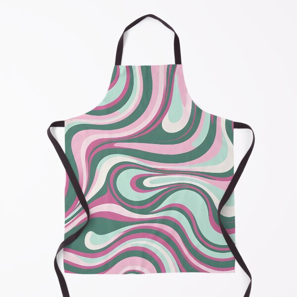 Item preview, Retro Modern Groovy Fluid Wavy Pattern   Pink, Green designed and sold by Prints and Lifestyle.