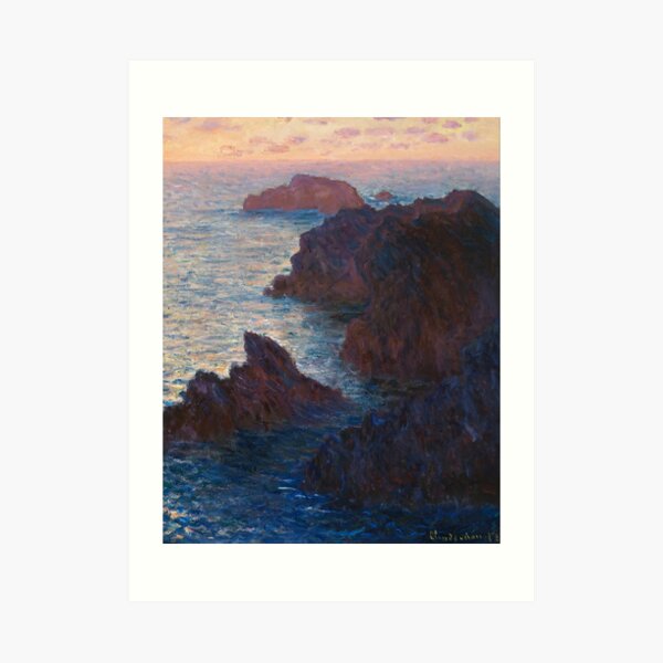 Rocks at Belle-lle, Port-Domois by Claude Monet Art Print