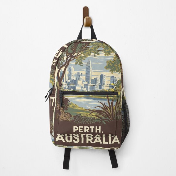 Item preview, Perth Vintage Travel Poster designed and sold by TravelerRat.