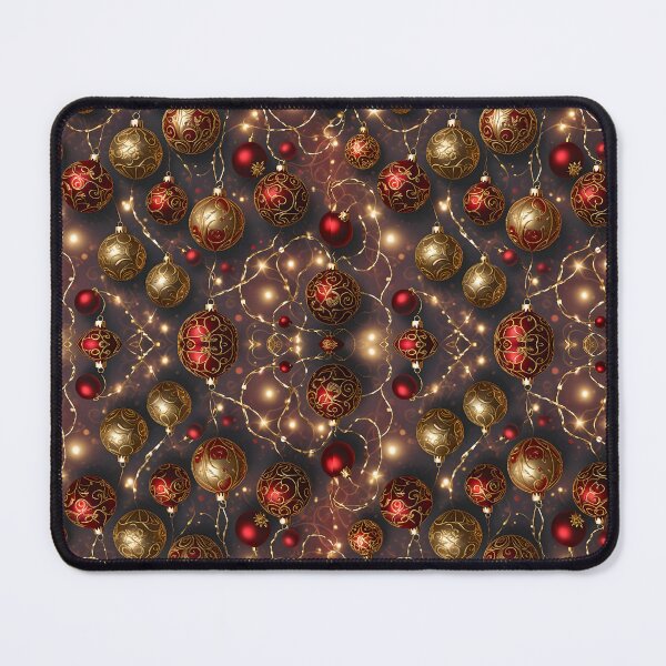Item preview, Bright Christmas tree decorations in gold and red  designed and sold by MarionsArt.