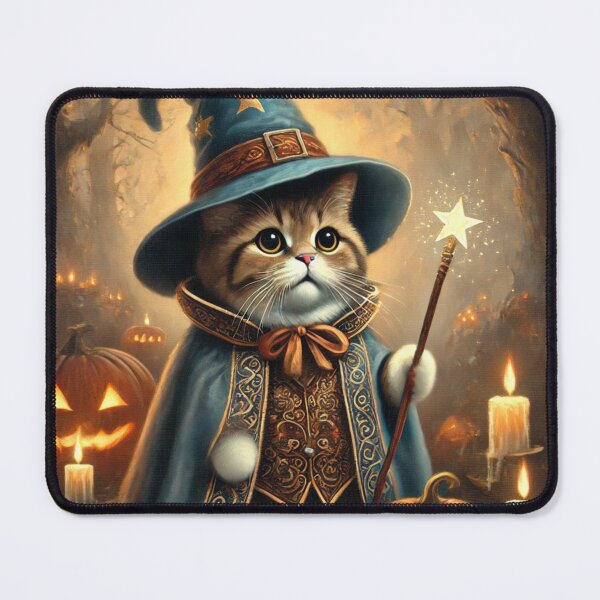 Item preview, Kitty wizard poses for a photo designed and sold by Purpleflex.