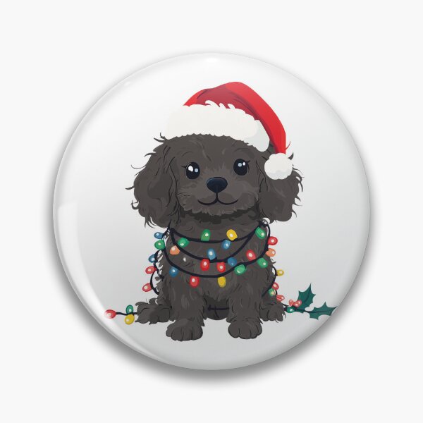 Item preview, Cavapoo Oodle Doodle Christmas Dog - Black designed and sold by wotsthis.