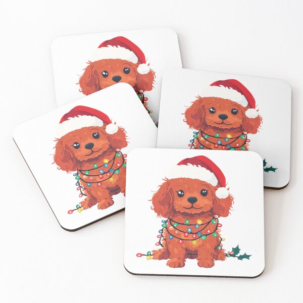 Item preview, Cavapoo Oodle Doodle Christmas Dog - Ruby Red designed and sold by wotsthis.