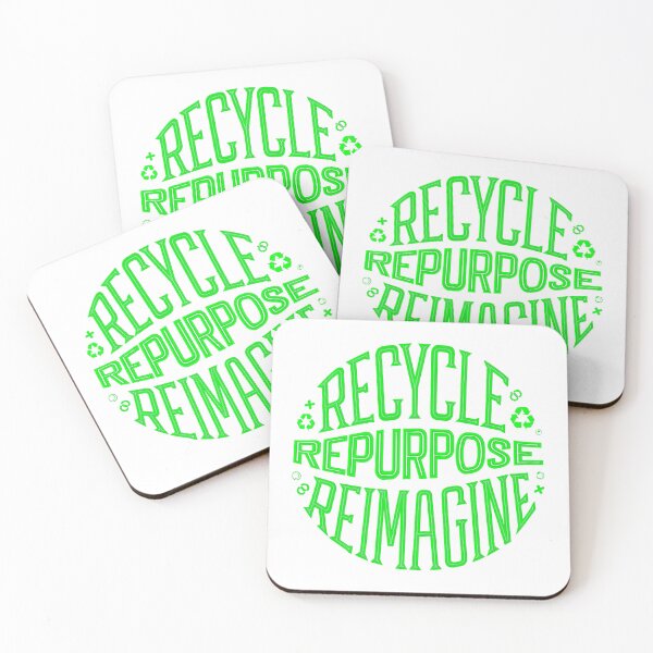 Item preview, Green Recycle Repurpose Reimagine | Environmental | Earth Day designed and sold by PinkGoddessLove.