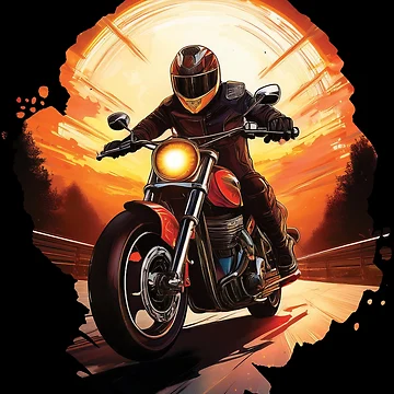 Artwork thumbnail, Sunset Ride by TeeLabDesign