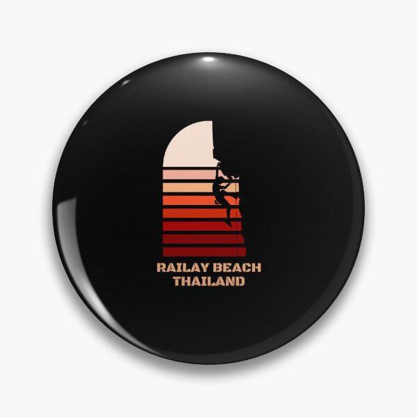 Item preview, Railay Beach Thailand - Rock Climber And Vintage Sunset Design designed and sold by RektRepublic.
