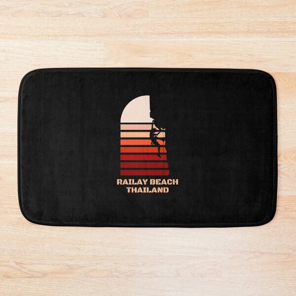 Item preview, Railay Beach Thailand - Rock Climber And Vintage Sunset Design designed and sold by RektRepublic.