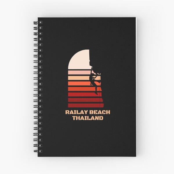 Item preview, Railay Beach Thailand - Rock Climber And Vintage Sunset Design designed and sold by RektRepublic.