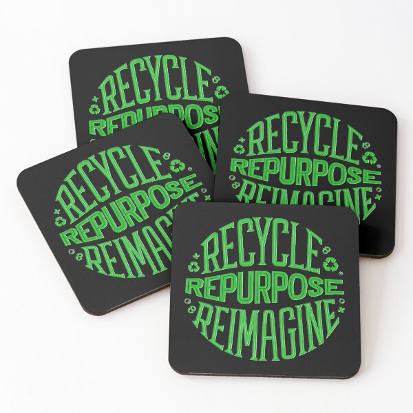 Item preview, Green Recycle Repurpose Reimagine | Environmental | Earth Day designed and sold by PinkGoddessLove.