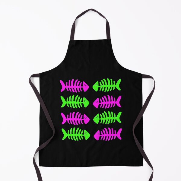 Item preview, Neon pink and green fish bones designed and sold by theniamhmachine.