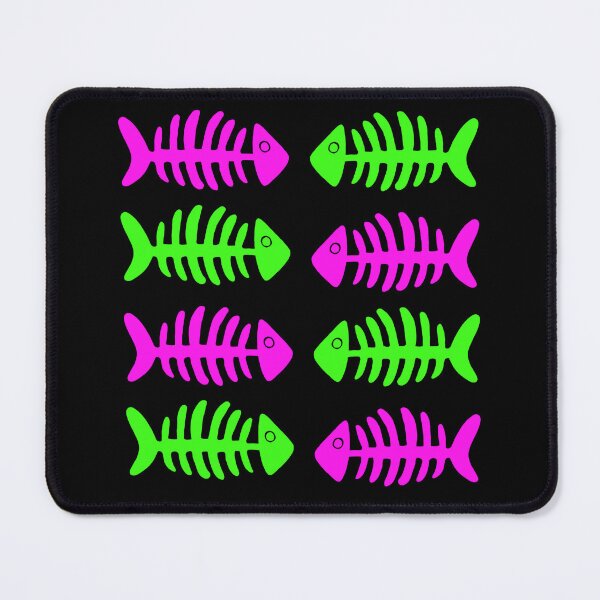 Item preview, Neon pink and green fish bones  designed and sold by theniamhmachine.