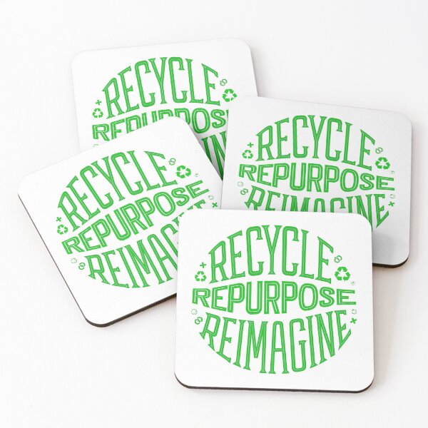 Item preview, Green Recycle Repurpose Reimagine | Environmental | Earth Day designed and sold by PinkGoddessLove.