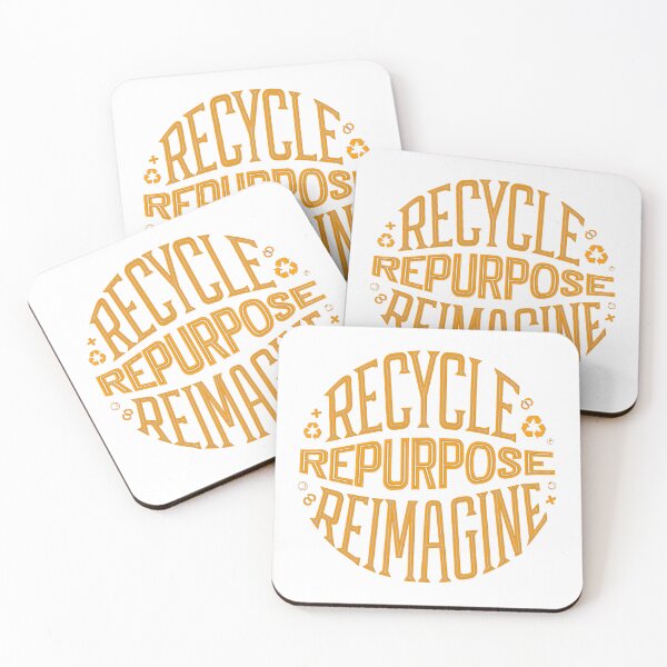 Item preview, Orange Recycle Repurpose Reimagine | Environmental | Earth Day designed and sold by PinkGoddessLove.