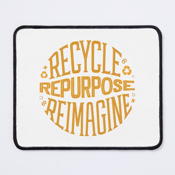 Item preview, Orange Recycle Repurpose Reimagine | Environmental | Earth Day designed and sold by PinkGoddessLove.
