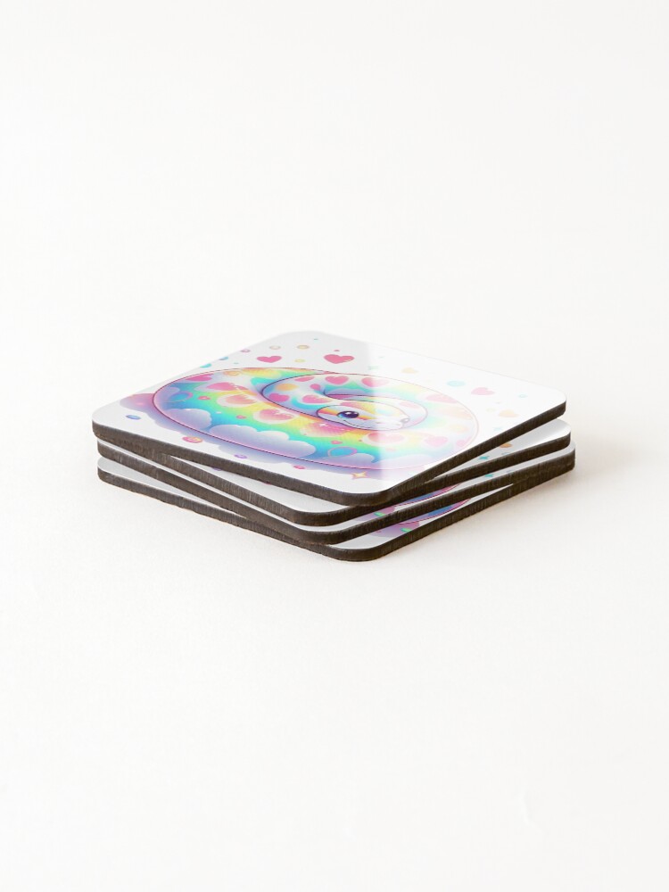 Thumbnail 4 of 5, Coasters (Set of 4), Ball python Abstract designed and sold by Pleasant471.