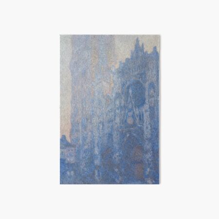 Rouen Cathedral Facade and Tour d'Albane Morning Effect by Claude Monet Art Board Print