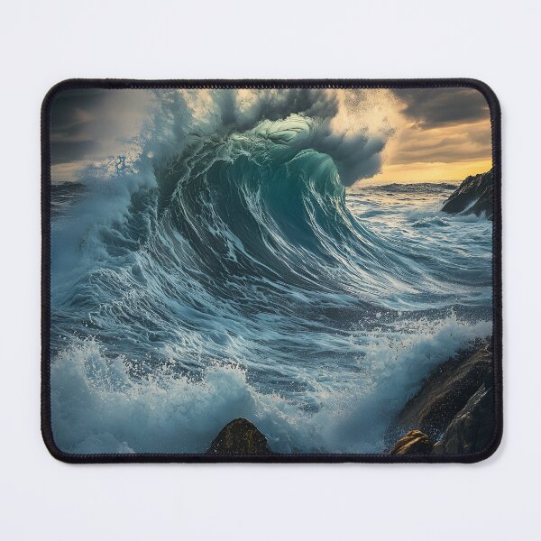 Item preview, Ocean Wave Crashing designed and sold by AIArtArchitect.