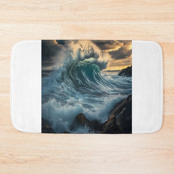 Item preview, Ocean Wave Crashing designed and sold by AIArtArchitect.