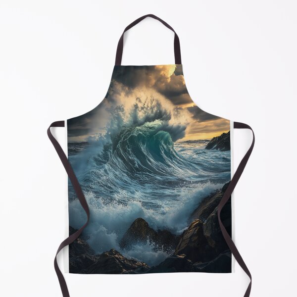 Item preview, Ocean Wave Crashing designed and sold by AIArtArchitect.