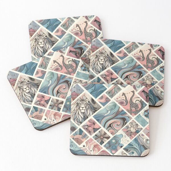 Item preview, Geometric pattern and wild animals. Geometry. Abstraction. designed and sold by MagelliShop.