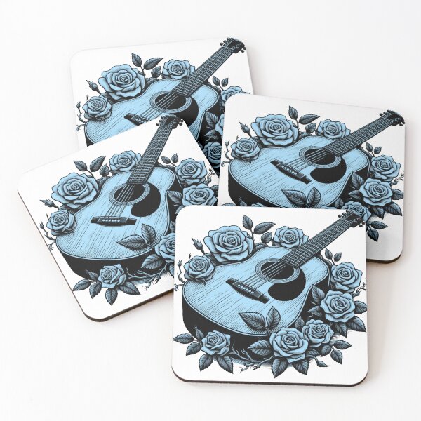 Item preview, Flowers growing from the guitar designed and sold by goAnecha.