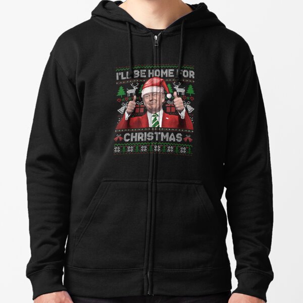 Item preview, I'll Be Home For Christmas Santa Trump 2024 Xmas designed and sold by johnfitz-tee.