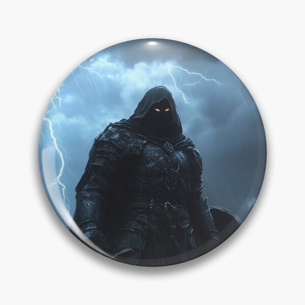 Item preview, Dark Knight in Storm designed and sold by AIArtArchitect.