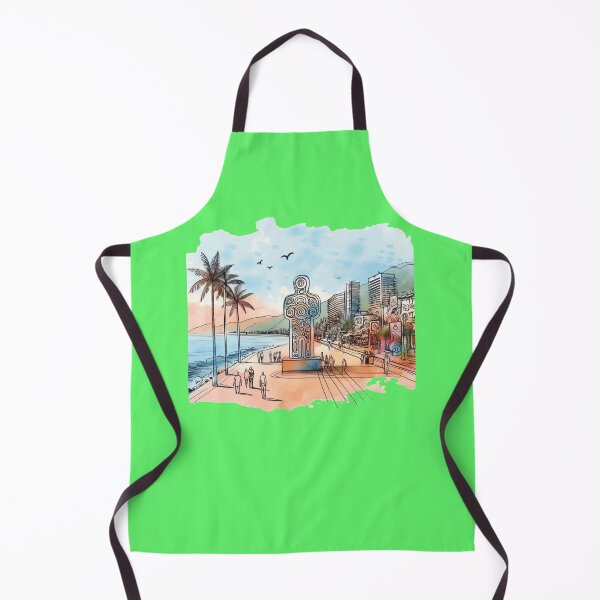 Item preview, 3D Sketch of Puerto Vallarta - Artistic Beachside Paradise" designed and sold by PaintMeWorld.