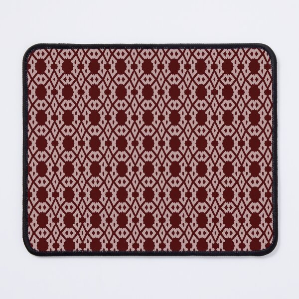 Item preview, Arabesque Islamic Art Geometric Pattern Chocolate Red designed and sold by taiche.