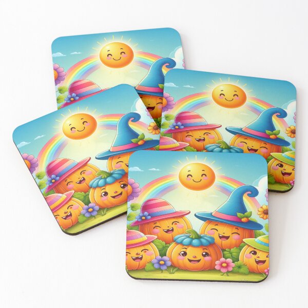 Item preview, Laughing Pumpkins Under the Sun and Rainbow designed and sold by bonnieleigh6902.