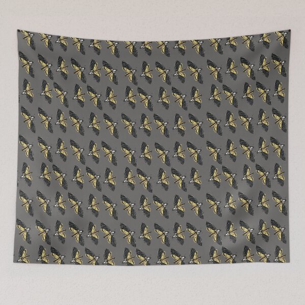 Item preview, Death's-head hawkmoth-pattern -Grey designed and sold by StudioViArt.