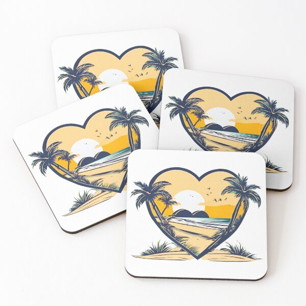Item preview, Heart-Shaped Dreamy Beachscape 3 designed and sold by Tom-Johnson.