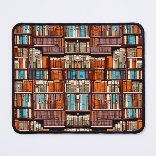 Item preview, Seamless Bookshelf Pattern 5 designed and sold by Tom-Johnson.