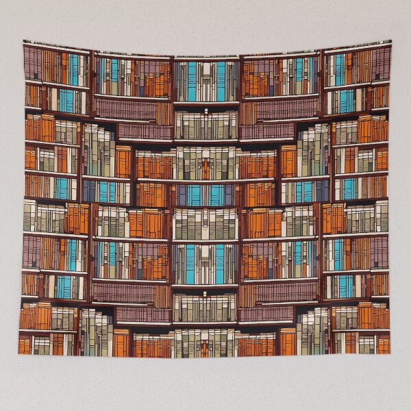 Item preview, Seamless Bookshelf Pattern 5 designed and sold by Tom-Johnson.