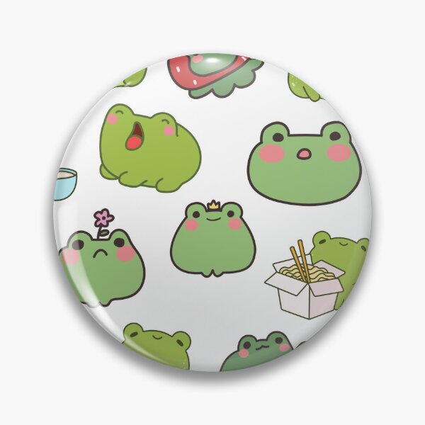 Item preview, chibi frog sticker pack designed and sold by egomsrud.