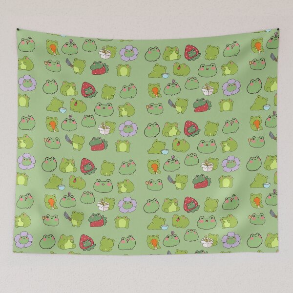 Item preview, chibi frog sticker pack designed and sold by egomsrud.