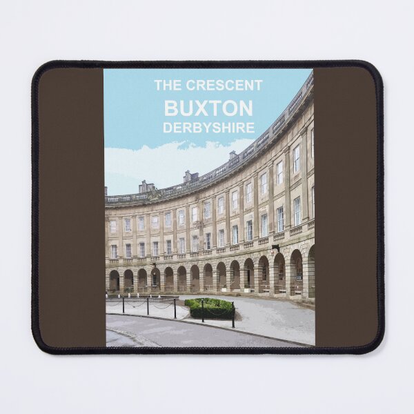 Item preview, Buxton The Crescent Derbyshire Peak District Travel location poster designed and sold by BarbaraGlebska.