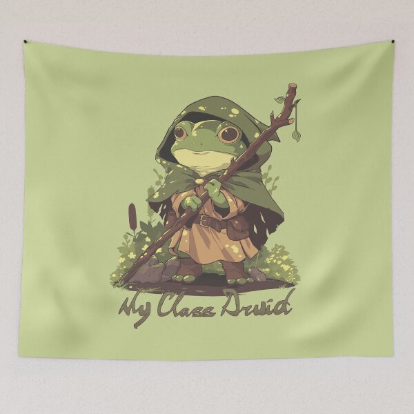 Item preview, Frog My Class Druid designed and sold by myanko.