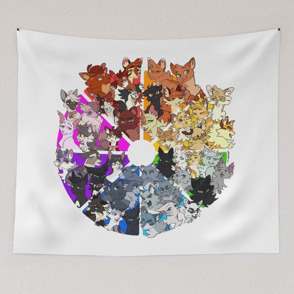 Item preview, Warrior cats color wheel designed and sold by Gekkozilla.