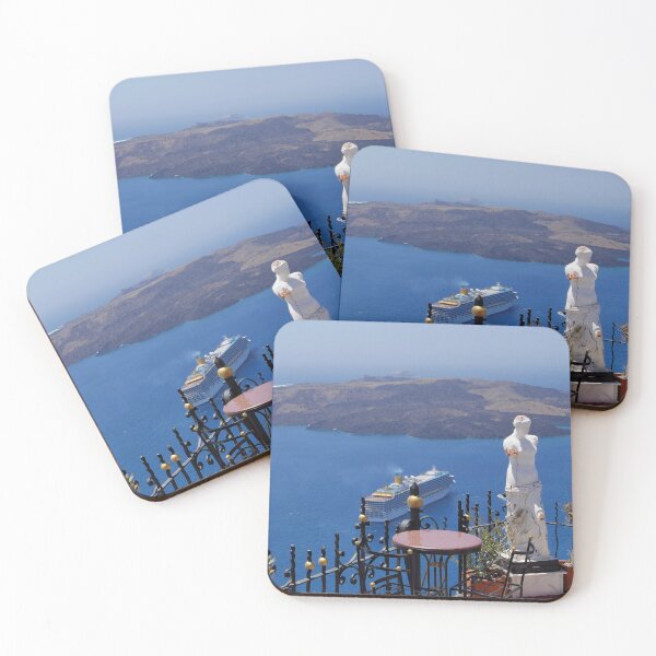 Item preview, View out to sea from a bar in Santorini designed and sold by buttonpresser.