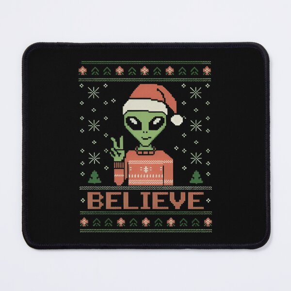 Item preview, Alien Christmas  Believe Santa Men Women Ugly Xmas designed and sold by Hotshots Design.