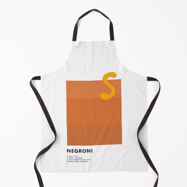 Item preview, Negroni cocktail minimalist design designed and sold by ModernAndFunky.