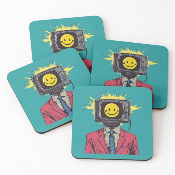Item preview, Old TV head happy smile designed and sold by vialgames.