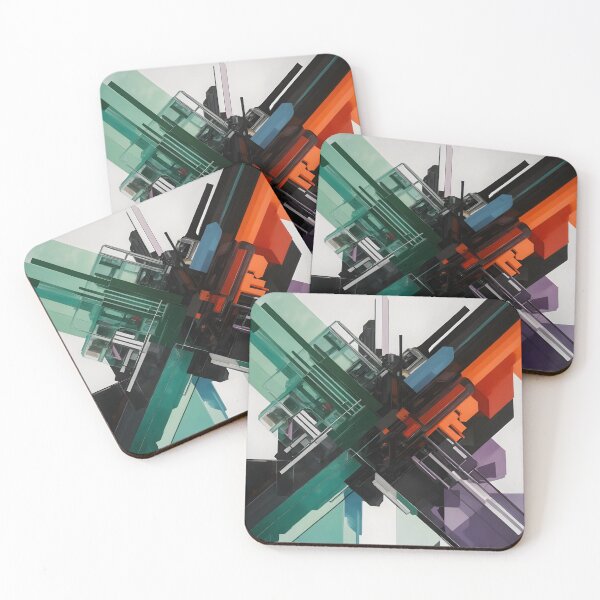 Item preview, Colors and Figures - Abstract Cross - Part IB designed and sold by kjp-design.