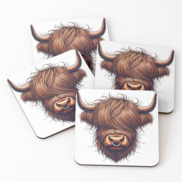 Item preview, Highland Cow. designed and sold by Linework Studio.